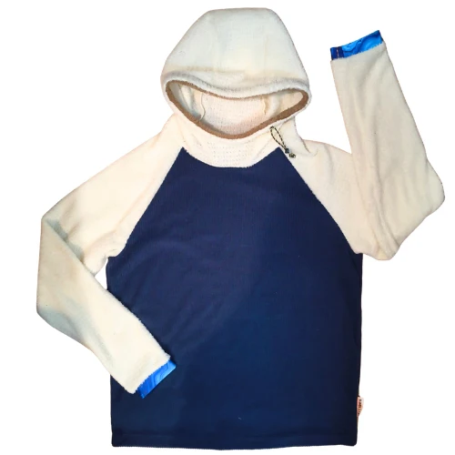 Alpha & Grid Combo Fleece Hoodie by Tumble On Outfitters