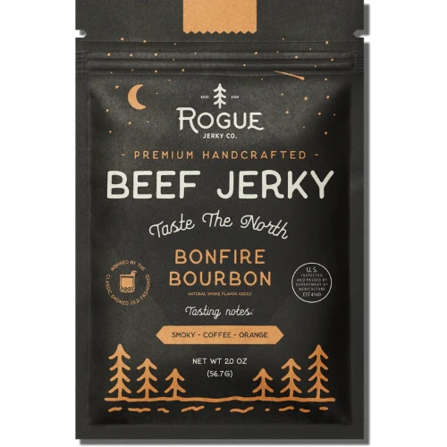 Bonfire Bourbon Beef Jerky by Rogue Jerky Co.