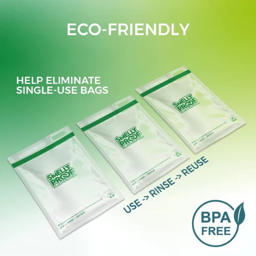Clear Stand-Up Reusable Bags by Smelly Proof - Image 6