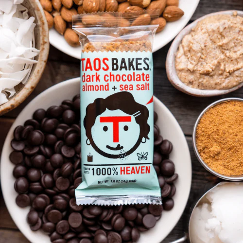 Dark Chocolate Almond & Sea Salt Bars by Taos Bakes - Image 3