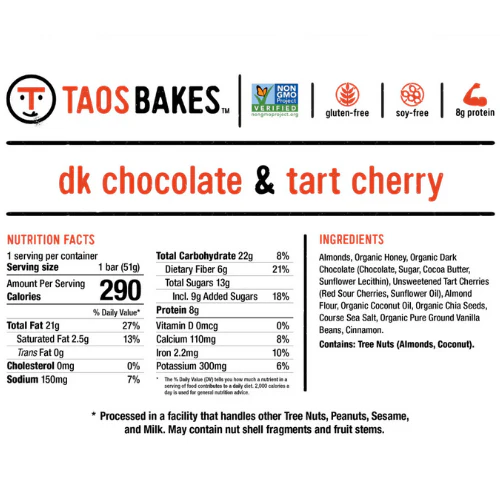 Dark Chocolate & Tart Cherry Bars by Taos Bakes - Image 4