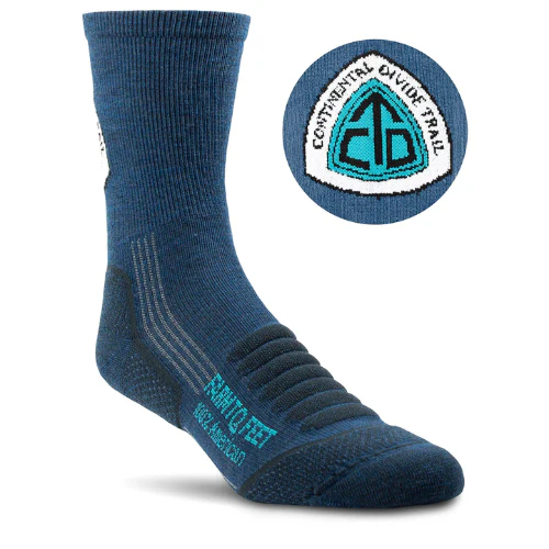 Gray's Peak CDT American Trail 3/4 Crew Socks by Farm to Feet
