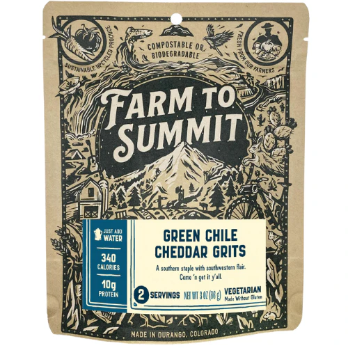 Green Chile Cheddar Grits by Farm to Summit