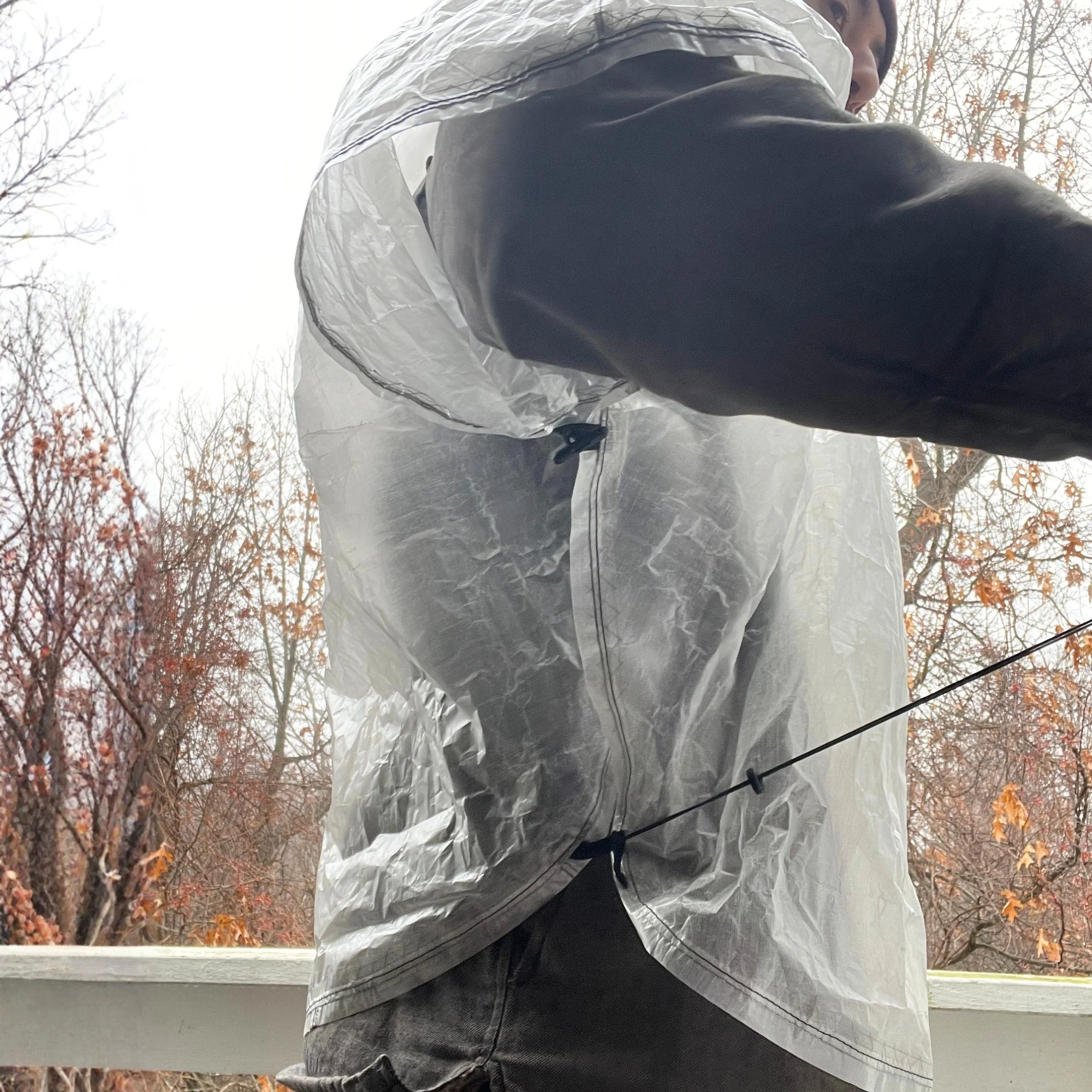 Dyneema Hooded Half-Poncho by MooseTrack Packs - Image 11