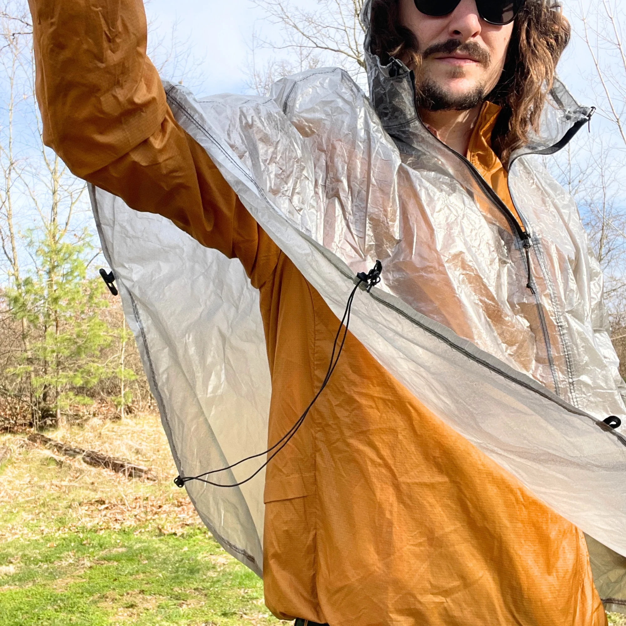 Dyneema Hooded Half-Poncho by MooseTrack Packs - Image 14