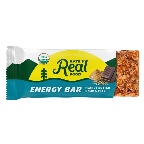 Peanut Butter Hemp & Flax Bars by Kate's Real Food