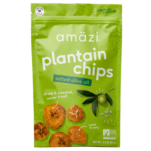 Salted Olive Oil Plantain Chips by Amäzi Foods