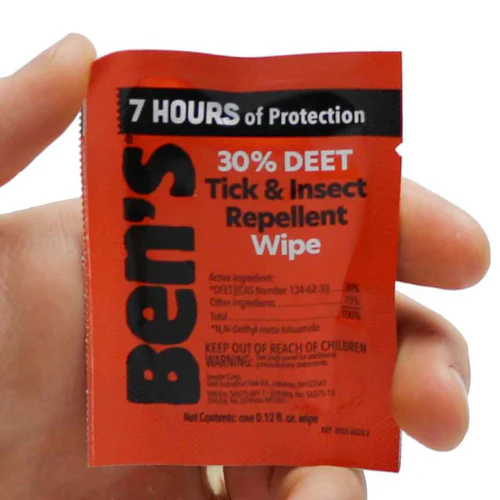 Tick & Insect Repellent Wipes by Ben's Tick and Insect Repellent
