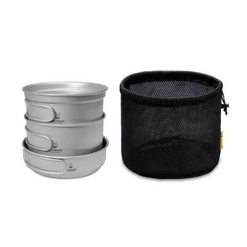 Titanium 3 Piece Cookset by SilverAnt - Image 2