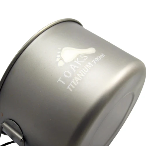 Titanium 700ml Pot (Ultralight Version) by TOAKS - Image 5
