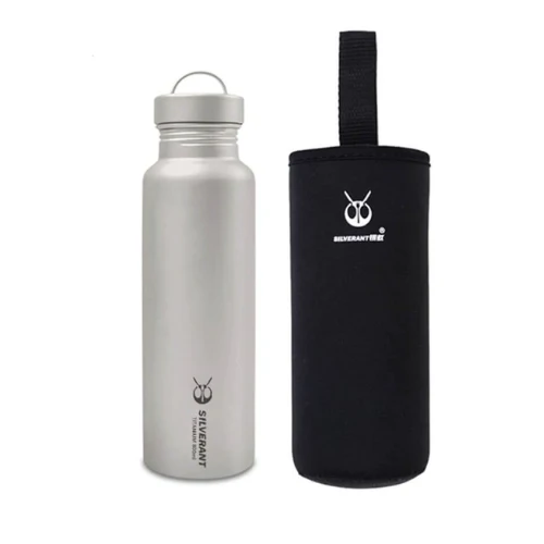 Titanium 800ml Screw Top Clip Bottle by SilverAnt - Image 2