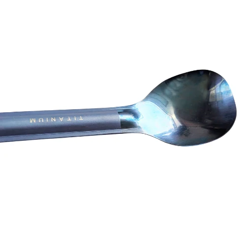 Titanium Long Handle Spoon with Polished Bowl by TOAKS - Image 3