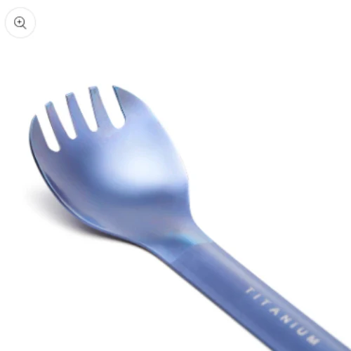 Titanium Long Handle Spork with Polished Bowl by TOAKS - Image 5