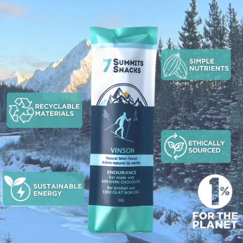 Vinson Dark Chocolate Endurance Bar with Mint by 7 Summits Snacks - Image 4